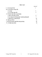 skkn giải một số bài toán đại số tổ hợp trong chương trình lớp 11 thpt xuân mỹ