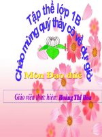 giáo án lớp 1 đạo đức cảm ơn và xin lỗi