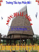 giáo án địa lý lớp 4 bài một số dân tộc ở tây nguyên