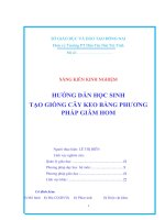 skkn hướng dẫn học sinh tạo giống cây keo bằng phương pháp giâm hom