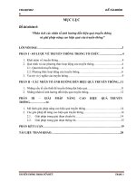 tiểu luận phân tích các nhân tố ảnh hưởng đến hiệu quả truyền thông và giải pháp nâng cao hiệu quả của truyền thông