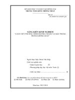 skkn cách viết phương trình đường thẳng và mặt phẳng trong không gian”
