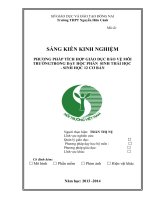 phương pháp tích hợp giáo dục bảo vệ môi trườngtrong dạy học phần  sinh thái học