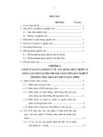 những giải pháp xây dựng và phát triển đội ngũ giáo viên dạy nghề ở trường công nhân kĩ thuật quy nhơn