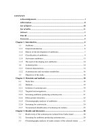 biodiversity and antibiotic activity of actinomycetes isolated from cat ba island, vietnam = đa dạng sinh học và hoạt tính kháng sinh của các chủng xạ khuẩn phân lập ở đảo cát bà, việt nam