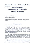 Một số biện pháp nâng cao chất lượng dạy tập làm văn lớp 4,5