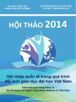 Hội nhập quốc tế trong quá trìnhđổi mới giáo dục đại học Việt Nam