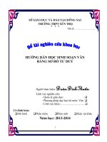 skkn hướng dẫn học sinh soạn văn thpt xuân thọ