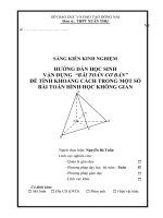 skkn vận dụng  “bài toán cơ bản”  để tính khoảng cách trong một số bài toán hình học không gian