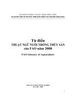 thuật ngữ nuôi trồng thủy sản