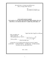 skkn xây dựng và sử dụng bản đồ khái niệm trong ôn tập chương i cơ chế di truyền và biến dị, sinh học 12