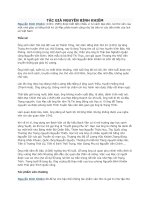 tác giả nguyễn bỉnh khiêm