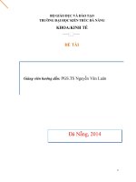 MỐI QUAN hệ GIỮA lạm PHÁT và THÂM hụt NGÂN SÁCH NHÀ nước GIAI đoạn 2010   NAY    bài 3