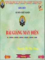 tài liệu bài giảng máy điện