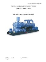 báo cáo thực tập công ty cơ điện lạnh sao vàng