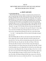 MỘT SỐ BIỆN PHÁP GÂY HỨNG THÚ TẬP LUYỆN THỂ DỤC THỂ THAO CHO HỌC SINH  TIỂU HỌC