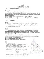 kinh nghiệm tính khoảng cách hình không gian 11