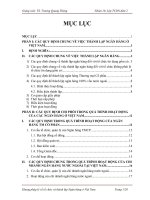 các quy định chi phối trong quá trình hoạt động của các ngân hàng ở việt nam