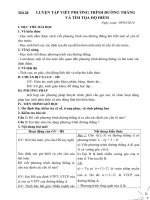 Tiết 28. Luyện tập VIẾT PHƯƠNG TRÌNH ĐƯỜNG THẲNG