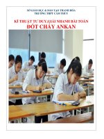 kỹ thuật tư duy giải nhanh hóa học