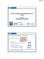 Basics of Supply Chain Management and SCOR