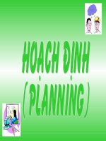 phuơng pháp quản trị học - hoạch định