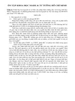 ôn tập khoa học mác & tư tưởng hồ chí minh