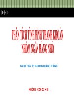 phân tích tình hình thanh khoản nhóm ngân hàng nhỏ