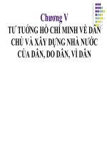 TƯ TUỞNG HỒ CHÍ MINH VỀ DÂN CHỦ VÀ XÂY DỰNG NHÀ NƯỚC CỦA DÂN, DO DÂN, VÌ DÂN