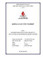 Giải pháp nhằm tăng cường thu hút và quản lý FDI tại thành phố Hà Nội đến năm 2020