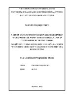 a study on connotative equivalence between  gone with the wind  and its translation in vietnamese by duong tuong = nghiên cứu tương đương biểu cảm giữa tác phẩm  cuốn theo chiều gió