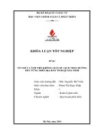 tổ chức không gian du lịch tỉnh quảng ninh theo hướng bền vững