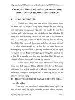 skkn ứng dụng công nghệ thông tin trong hoạt động thư viện trường thpt vĩnh cửu