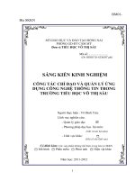 skkn công tác chỉ đạo và quản lý ứng dụng công nghệ thông tin trong trường tiểu học võ thị sáu.
