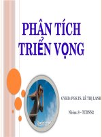 báo cáo tiểu luận môn phân tích tài chính phân tích triển vọng