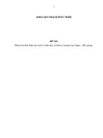 Nghiên cứu khoa học: Phân tích tình hình sản xuất và tiêu thụ vải thiều ở huyện Lục Ngạn - Bắc Giang