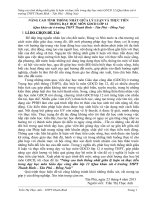 skkn nâng cao tính thống nhất giữa lý luận và thực tiễn trong dạy học môn gdcd lớp 12 thpt thanh bình