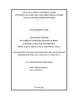linguistic sexism in current upper secondary school english language textbooks  tiếng anh 10, tiếng anh 11 and tiếng anh 12 = sự kì thị giới tính về ngôn ngữ trong sách giáo khoa tiếng anh trung học phổ thông