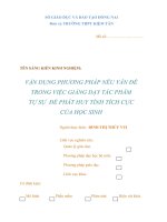 skkn vận dụng phương pháp nêu vấn đề trong việc giảng dạy tác phẩm tự sự  để phát huy  tính tích cực của hs thpt lương thế vinh