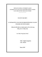 a contrastive analysis of idioms denoting fear in english and vietnamese = phân tích đối chiếu các thành ngữ chỉ nỗi sợ hãi trong tiếng anh và tiếng việt