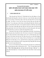 skkn một số biện pháp giúp học sinh học tốt môn âm nhạc ở tiểu học trưởng tiểu học long thành