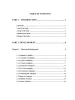 lexical and structural ambiguity in humorous headlines in english electronic newspapers = sự không rõ ràng về nghĩa của từ và cấu trúc trong tiêu đề hài hước trên báo điện tử tiếng anh