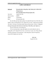 công tác kế hoạch hóa phát triển kinh tế - xã hội thị xã thái hòa, tỉnh nghệ an