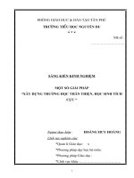 skkn một số giải pháp xây dựng trường học thân thiện, học sinh tích cực  trường tiểu học nguyễn du