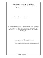 skkn giáo dục ý thức chấp hành pháp luật cho học sinh thông qua dạy học môn gdcd lớp 12  thpt chuyên lương thế vịnh