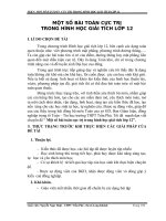 skkn một số bài toán cực trị trong hình học giải tích lớp 12 thpt trần phú