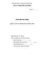 skkn quản lý tốt tài chính trong trường thpt tam thành