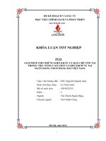 giải pháp cho những khó khăn và hạn chế tồn tại trong việc nâng cao chất lượng dịch vụ tại ngân hàng tmcp hàng hải việt nam