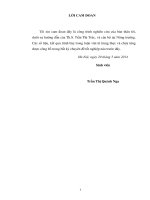 một số giải pháp nâng cao hiệu quả sản xuất cà phê tại nông trường đông hiếu