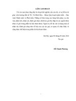 giải pháp tổ chức phát triển du lịch làng nghề trên địa bàn tỉnh vĩnh phúc